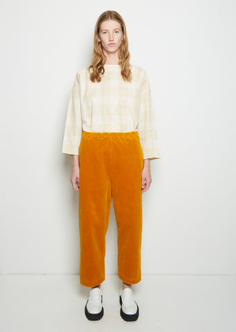 Cotton Corduroy Pants — Orange