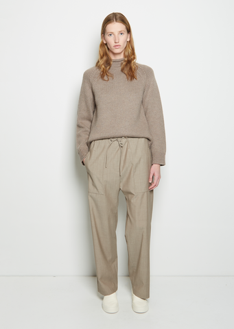 Acne Studios Pace drawstring-hem straight-leg wool trousers | Wool trousers,  Mens dress pants, Straight leg