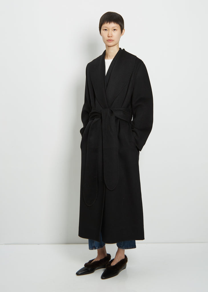 Double-Faced Wool Robe Coat