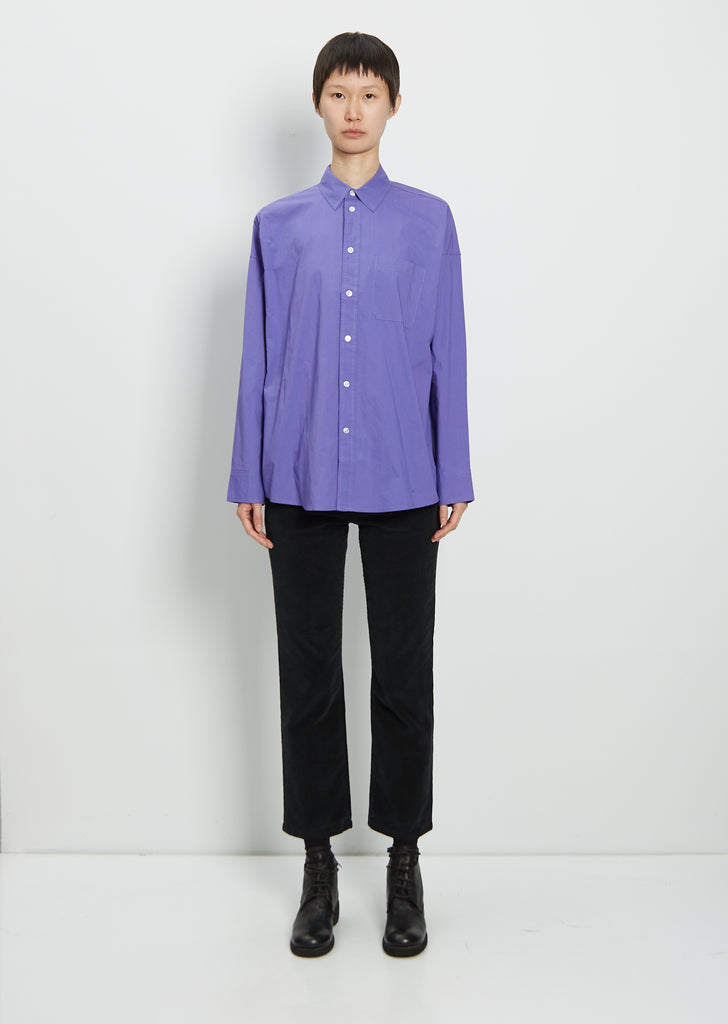 Cotton Uniform Top — Purple