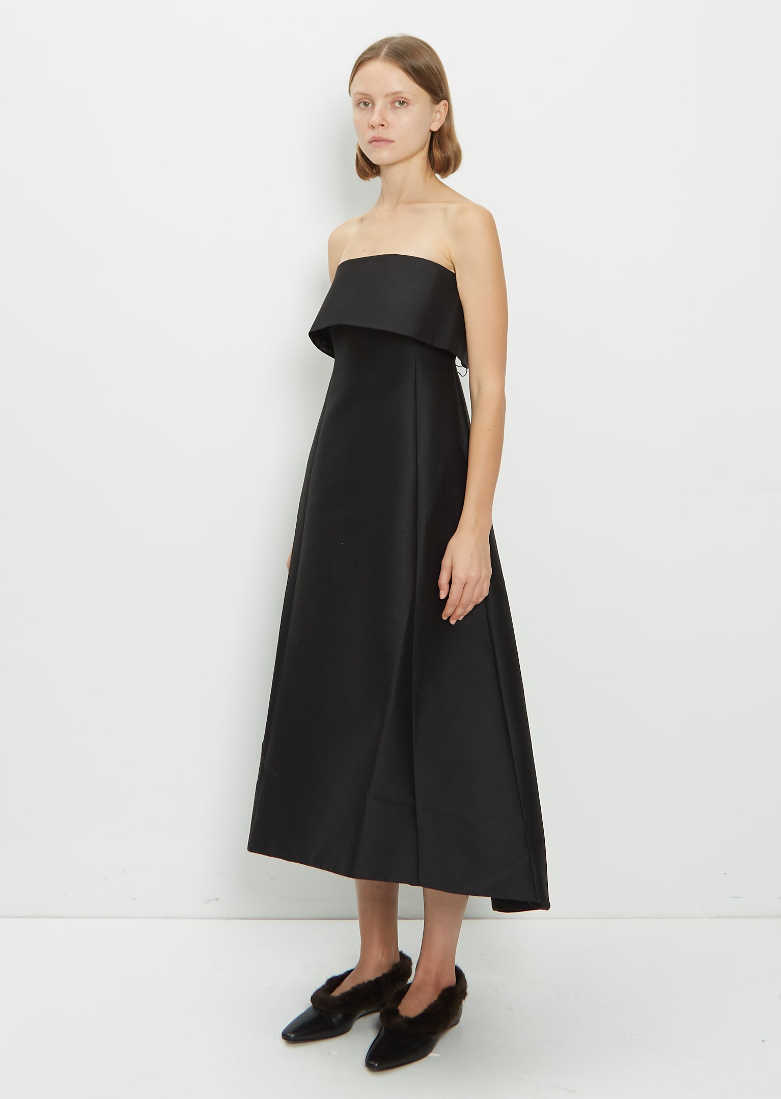 A-Line Wool Cotton & Wool Dress La Garonne A-Line Wool Cotton & Wool Dress La Garonne