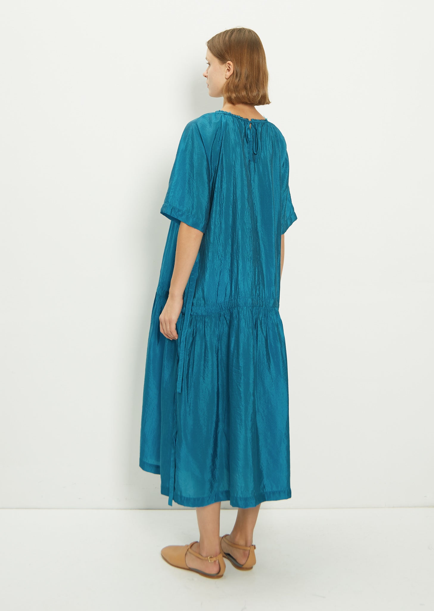 Cupro Blend Balloon Dress La Garonne Cupro Blend Balloon Dress La Garonne