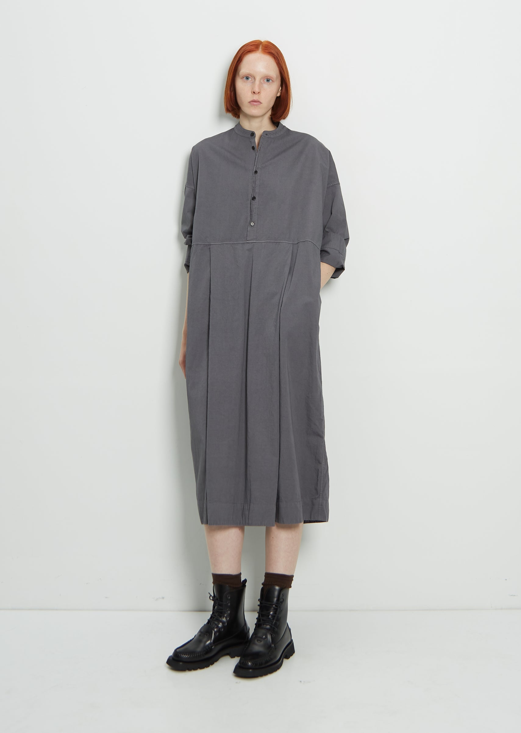 Cotton Box Tuck Dress — Sumikuro – La Garçonne