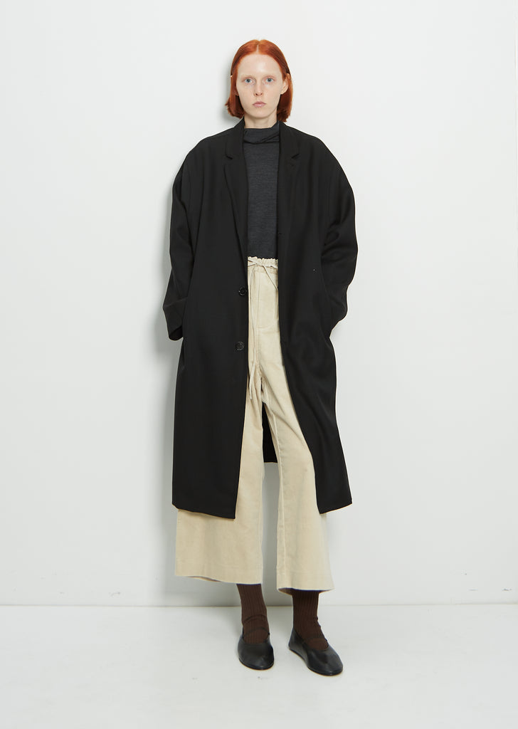 Wool Coat — Black