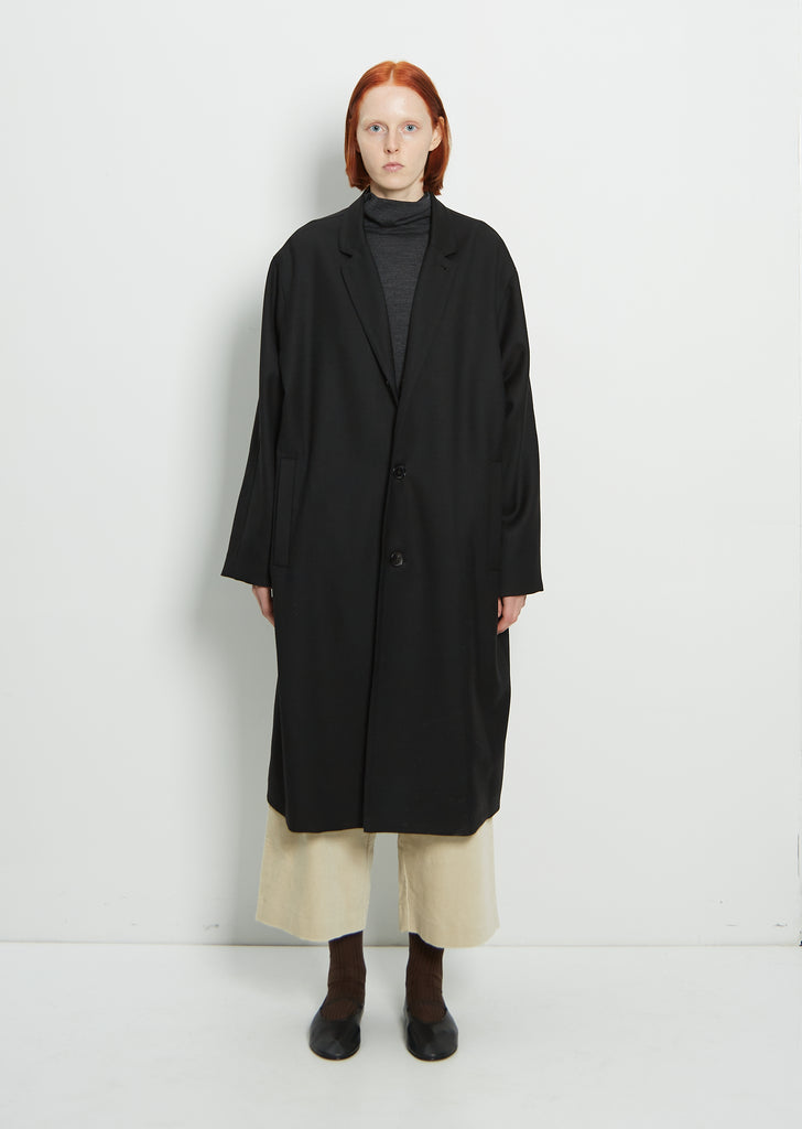 Wool Coat — Black