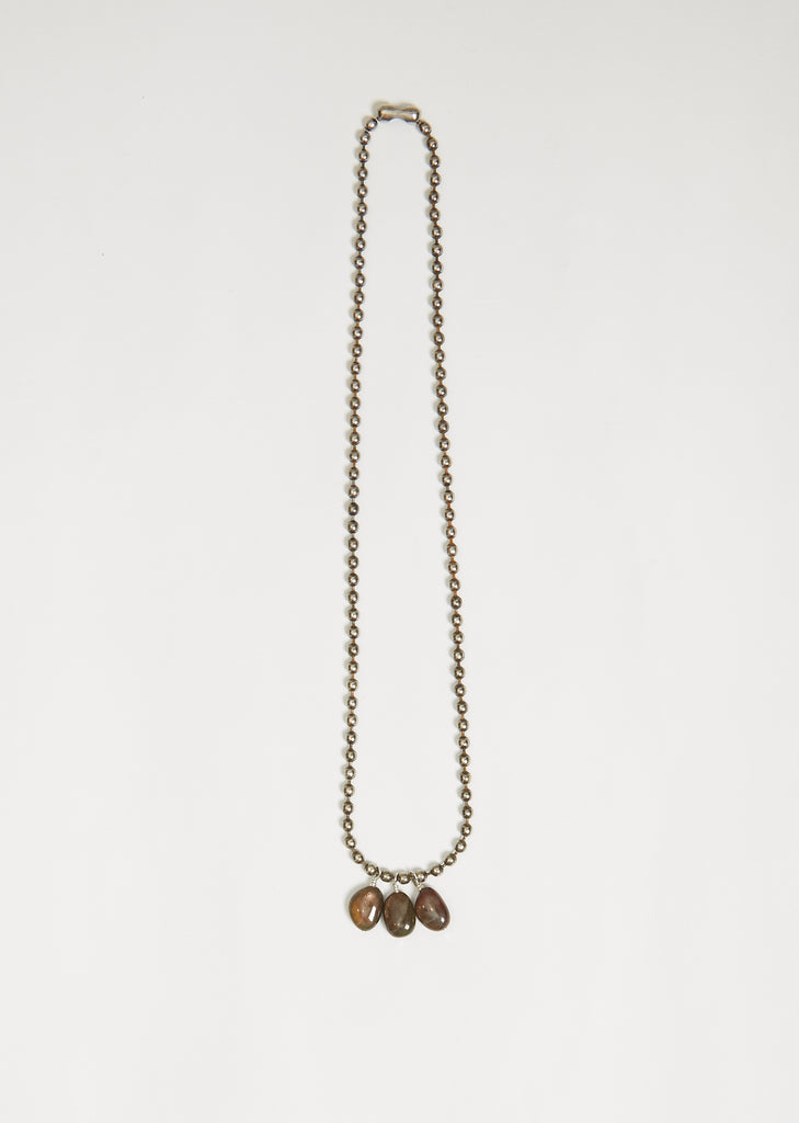 Brown Sapphire Chain Necklace