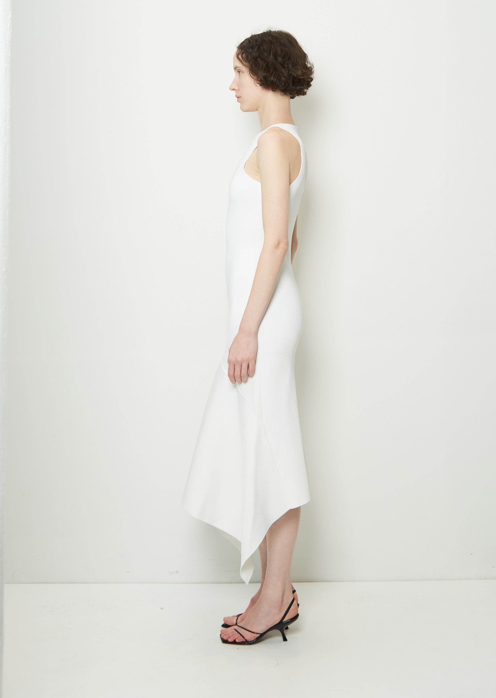 The Row Olinda Fit-And-Flare Midi Dress, White, Women's, M, Cocktail & Party Wedding Guest Dresses A-Line Dresses The Row Olinda Fit-And-Flare Midi Dress, White, Women's, M, Cocktail & Party Wedding Guest Dresses A-Line Dresses