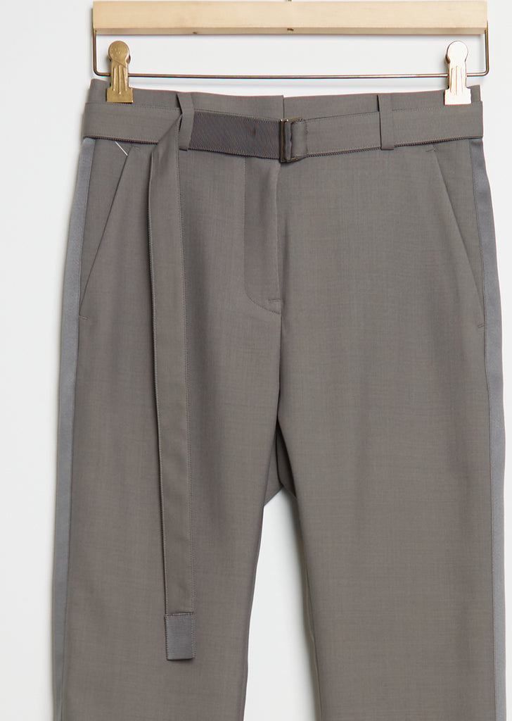 Suiting Wool Blend Pants — Taupe