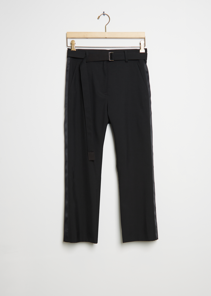 Suiting Wool Blend Pants — Black