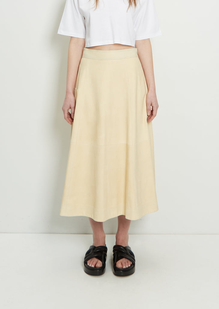 Thea Suede Long Skirt