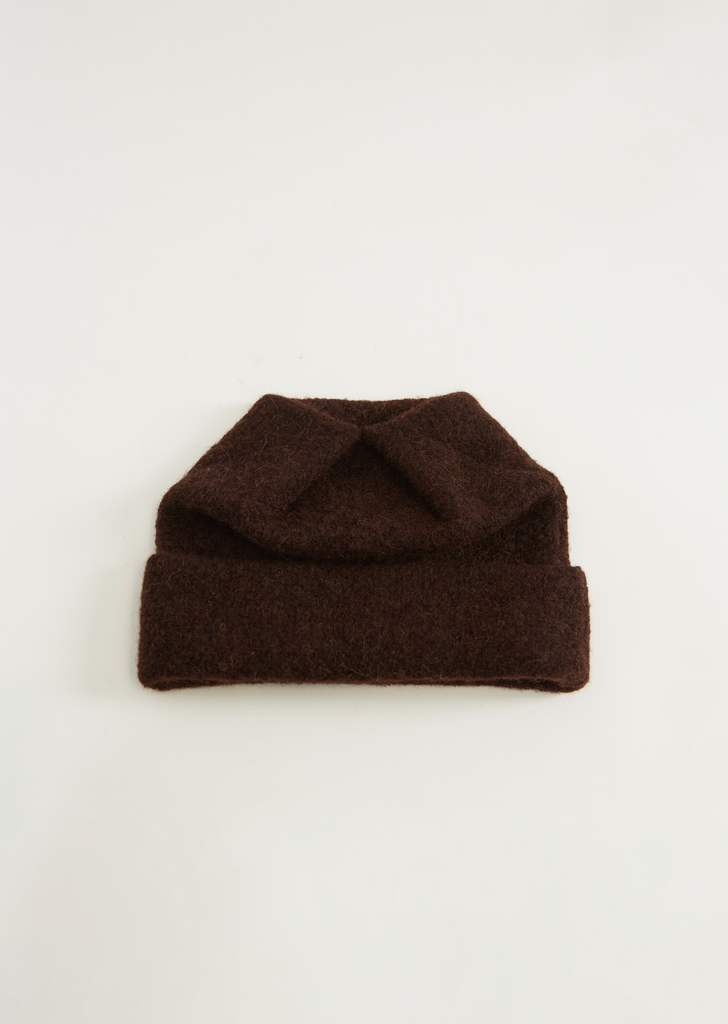 Fold Stretch Alpaca Wool Hat