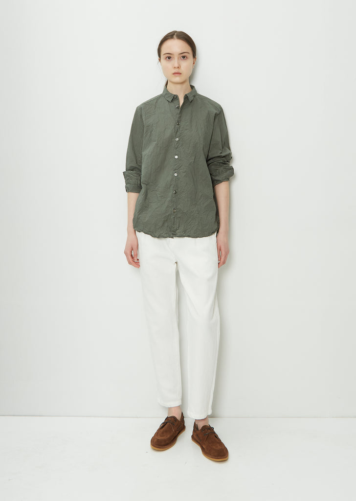 Classic Wrinkle Blouse — Green