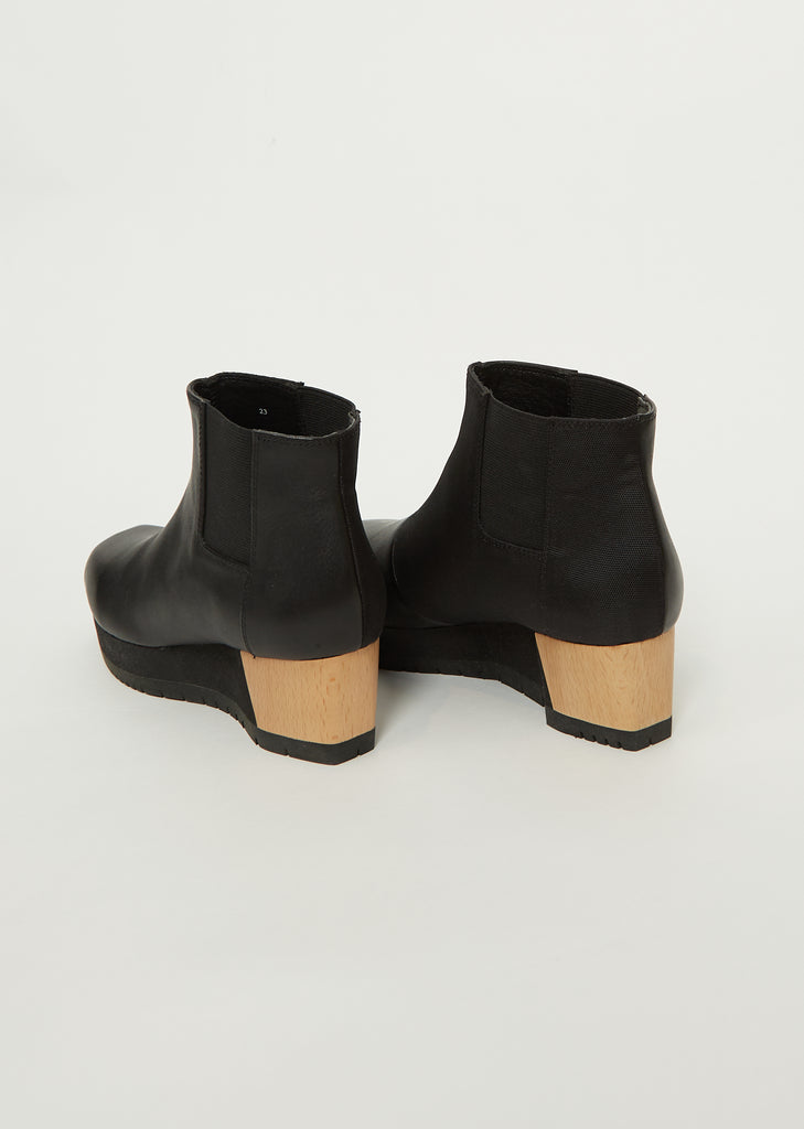 Wedge Leather Bootie