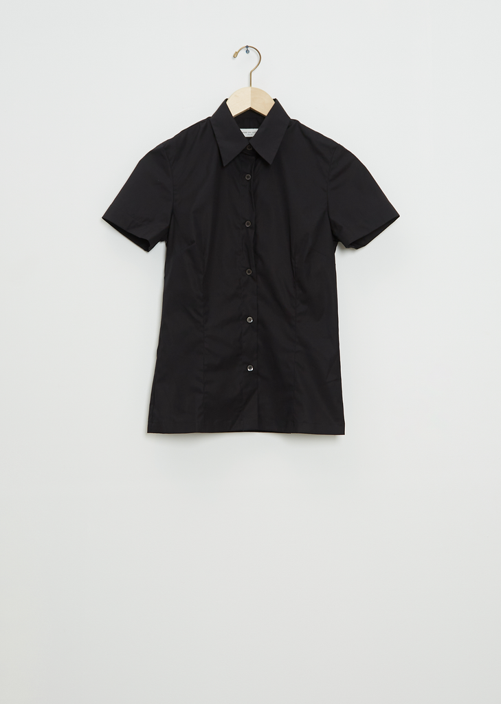 Cloudy Cotton Shirt — Black