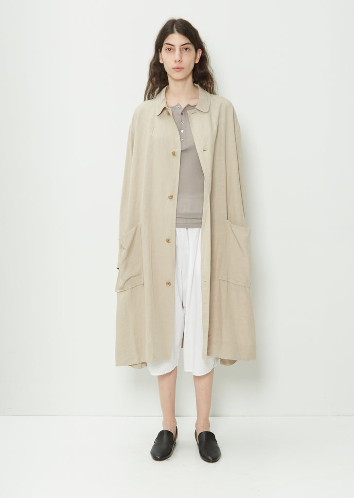 Linen Blend Overcoat