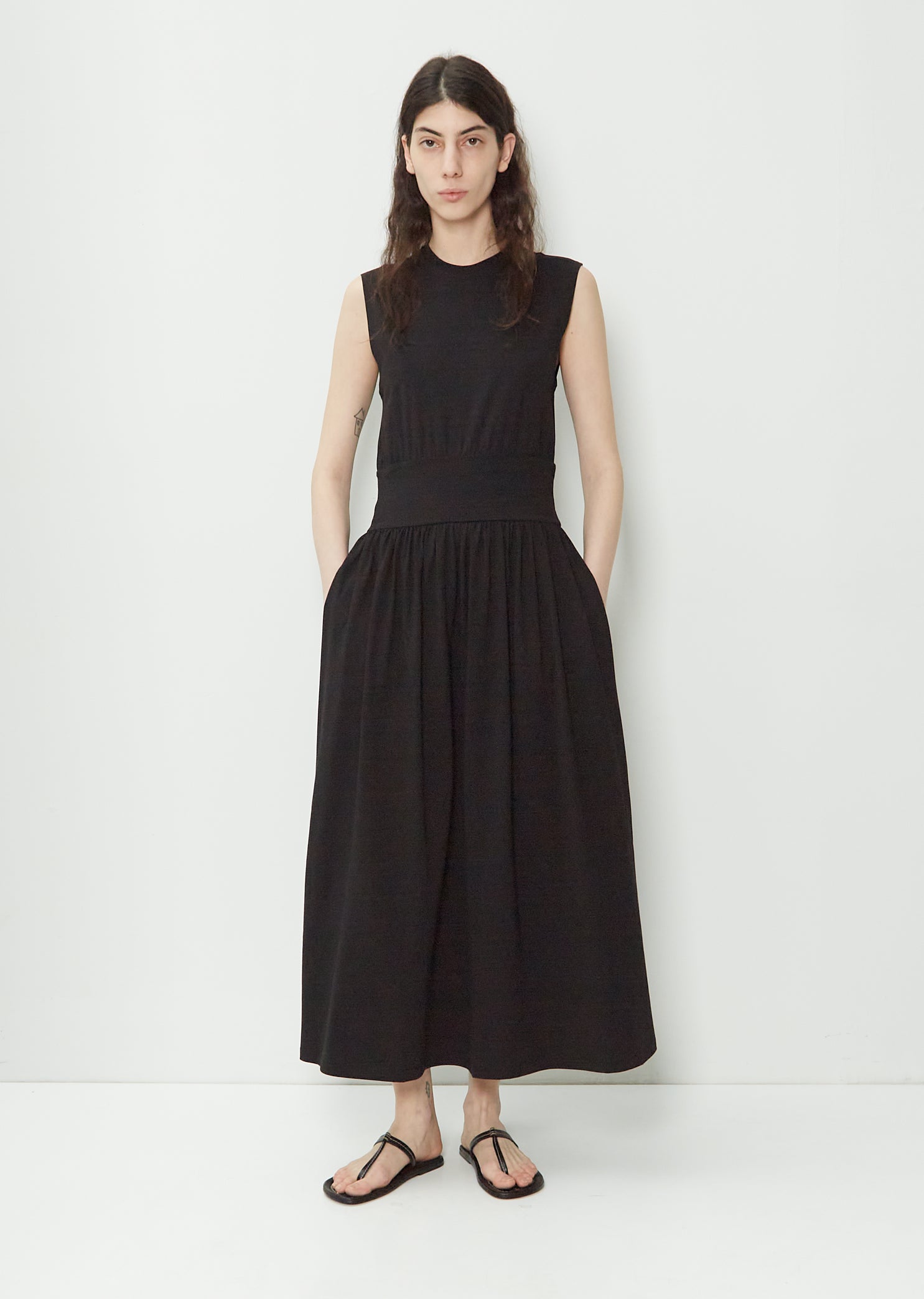Sleeveless Cotton Tee Dress La Garonne Sleeveless Cotton Tee Dress La Garonne