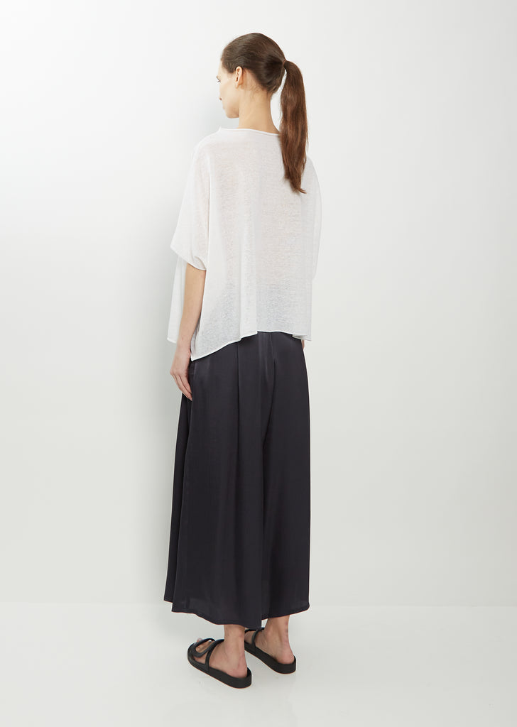 Easy Linen Cashmere Blend T-Shirt — White