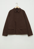 Men's Workwear Cotton Linen Jacket — Dark Coffee