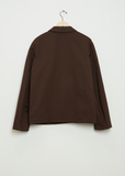 Men's Workwear Cotton Linen Jacket — Dark Coffee