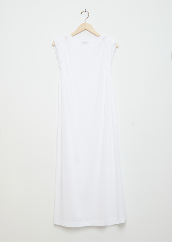 Hatty Long Cotton Dress — White