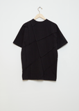 Stitch Paneled T-Shirt — Black