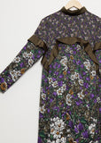 Floral Print Polyester Dress