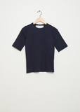 Fitted Jersey Tee — Navy