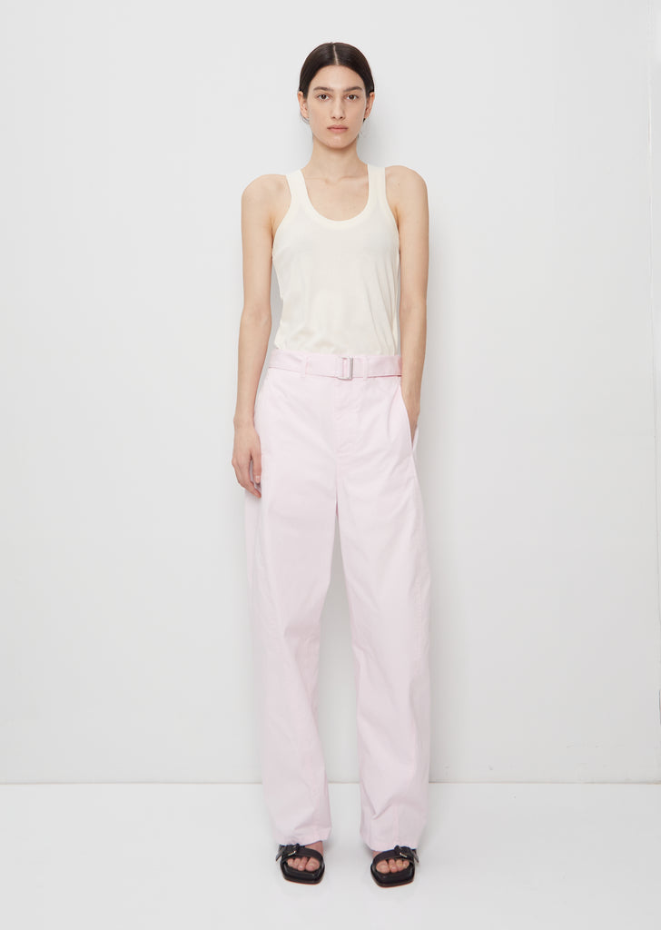 Unisex Light Belted Twisted Cotton Pants