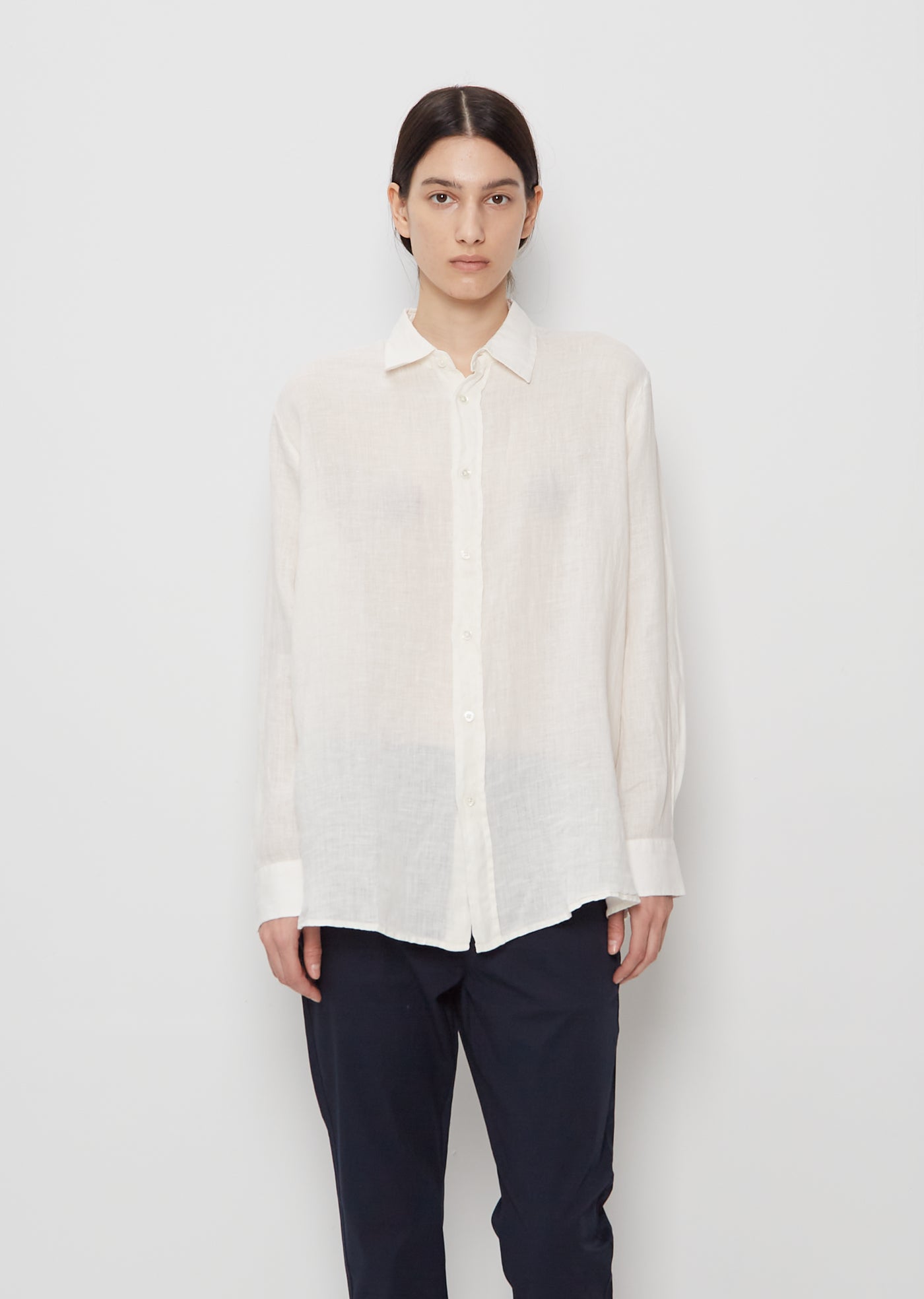 Elma Edit Linen Shirt — Off White – La Garçonne