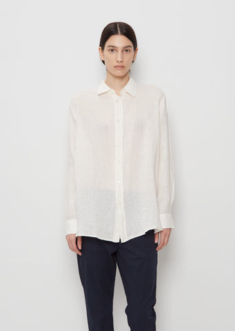 Elma Edit Linen Shirt — Off White