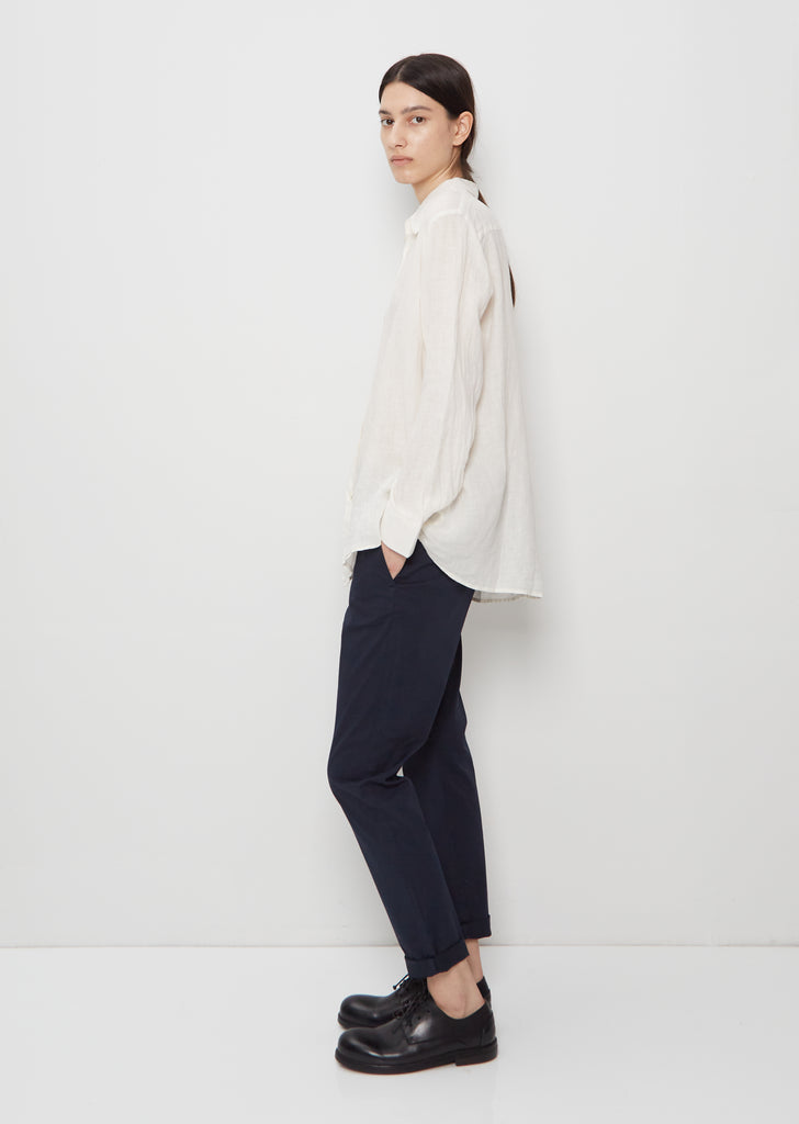 Elma Edit Linen Shirt — Off White