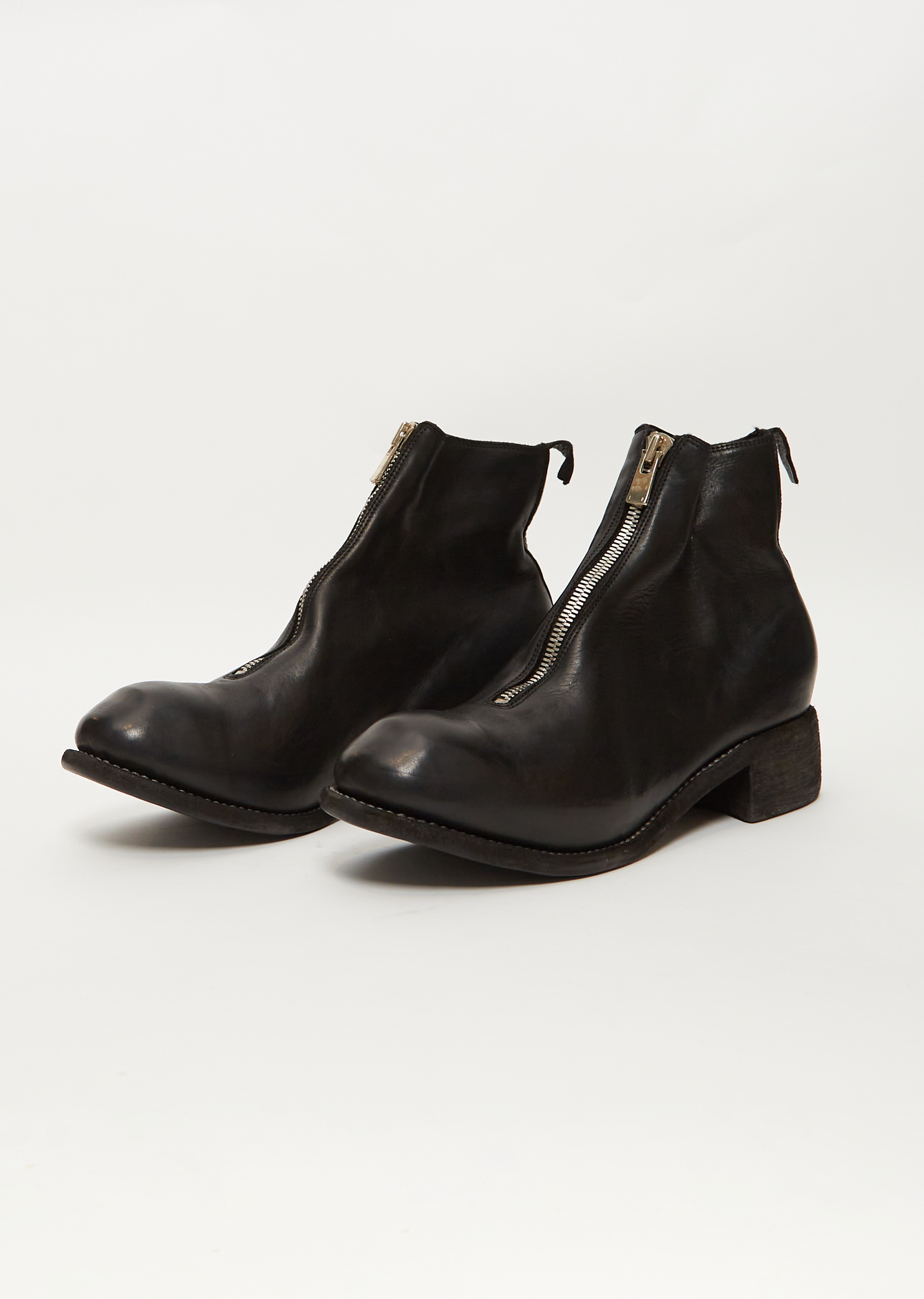 Men's Front Zip Boots PL1 — Black – La Garçonne