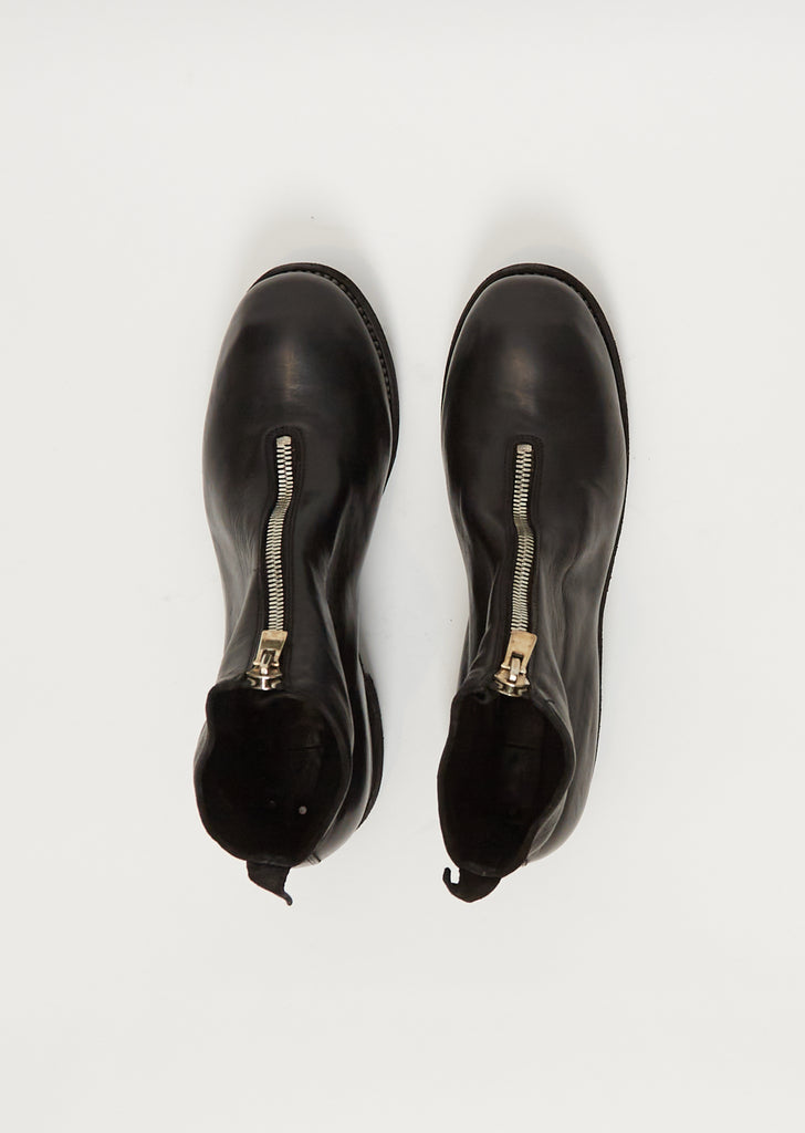 Men's Front Zip Boots PL1 — Black