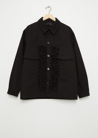 Men's Utility Jacket With Ruffles