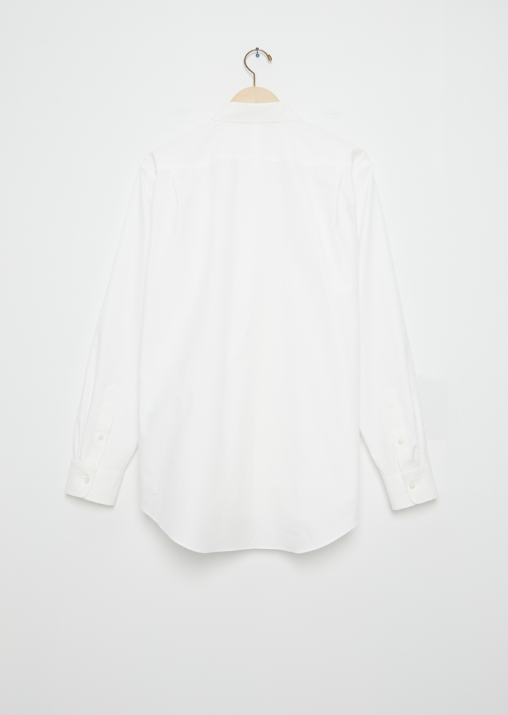 Men's Washed Finx Twill Cotton Shirt — White