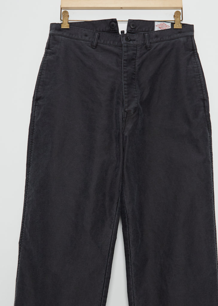 Unisex French Cotton Pants — Black