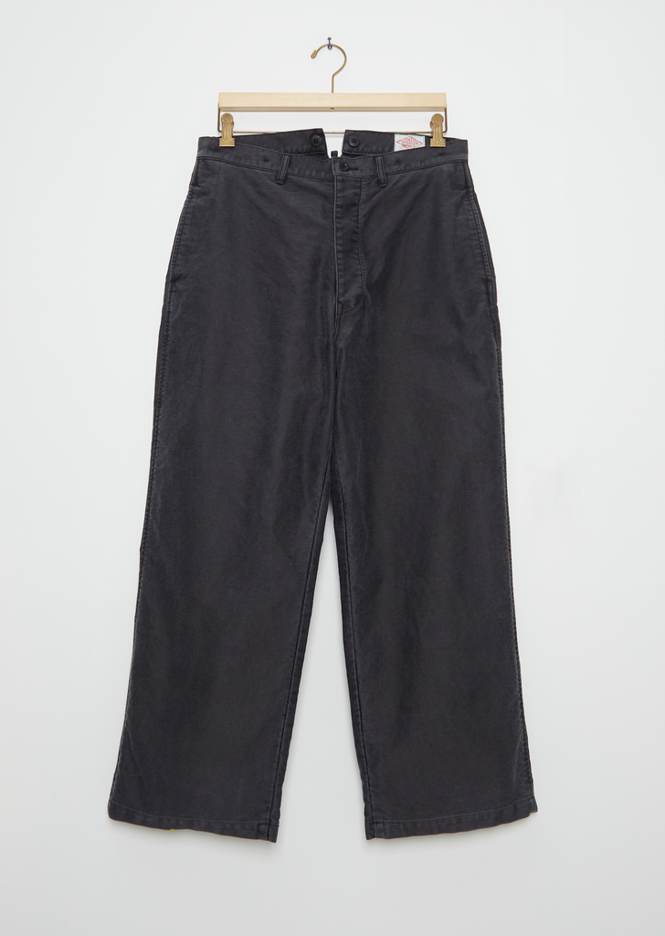 Unisex French Cotton Pants — Black