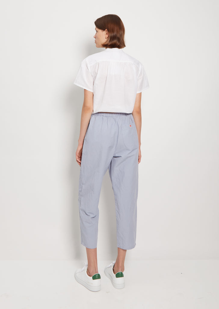 Linen Cotton Easy Pants — Sax
