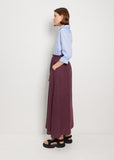 Farah Linen Skirt — Plum