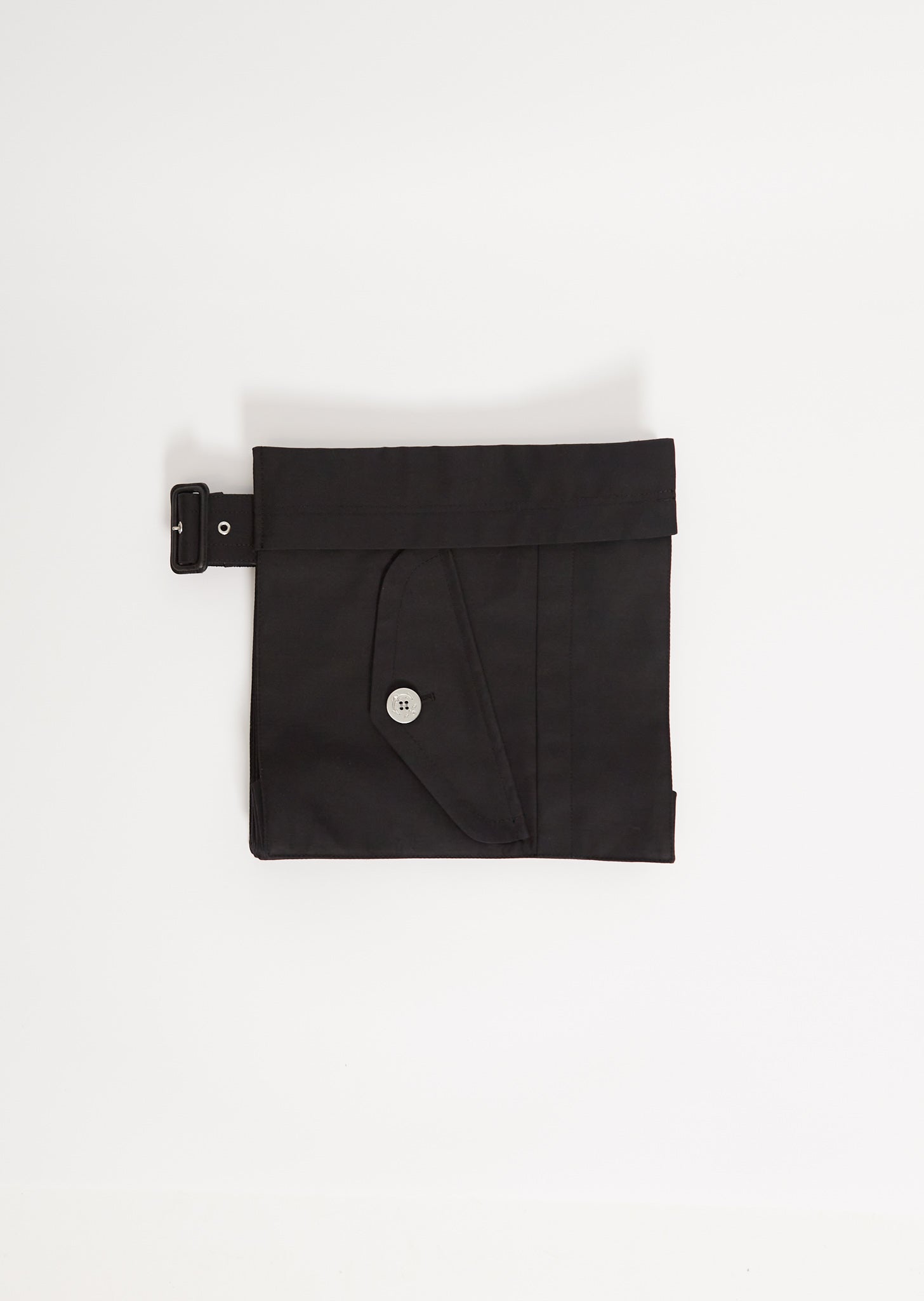 Cotton Gabardine Pocket Belt — Black – La Garçonne