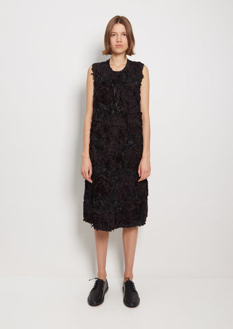 Tape Embroidery Sleeveless Dress