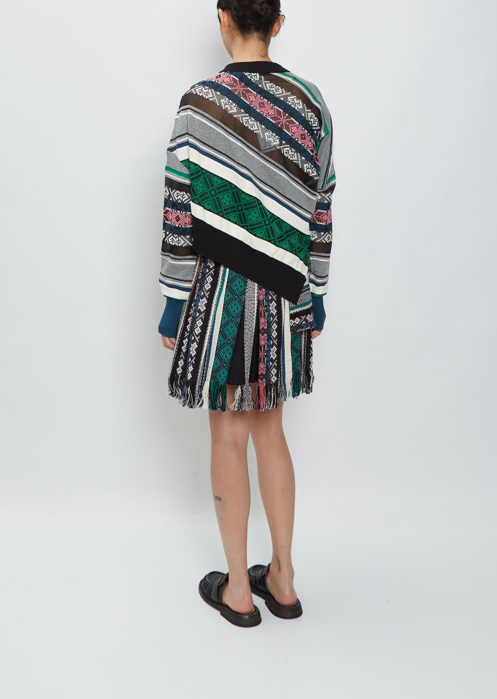 Rug Jacquard Knit Pullover – La Garçonne