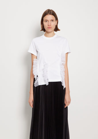 Ruffle Cotton T-Shirt
