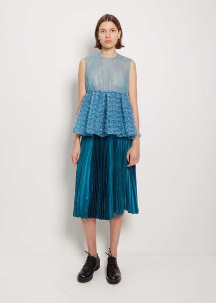 Nylon Tulle and Polyester Organdy Top – La Garçonne