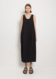 Vessel Cotton Linen Dress — Black