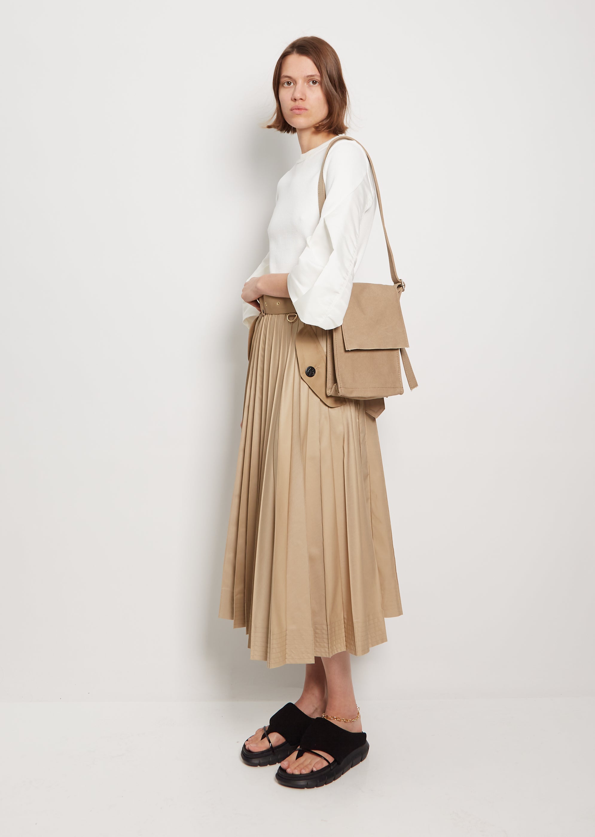 Small Washed Canvas Shoulder Bag – La Garçonne