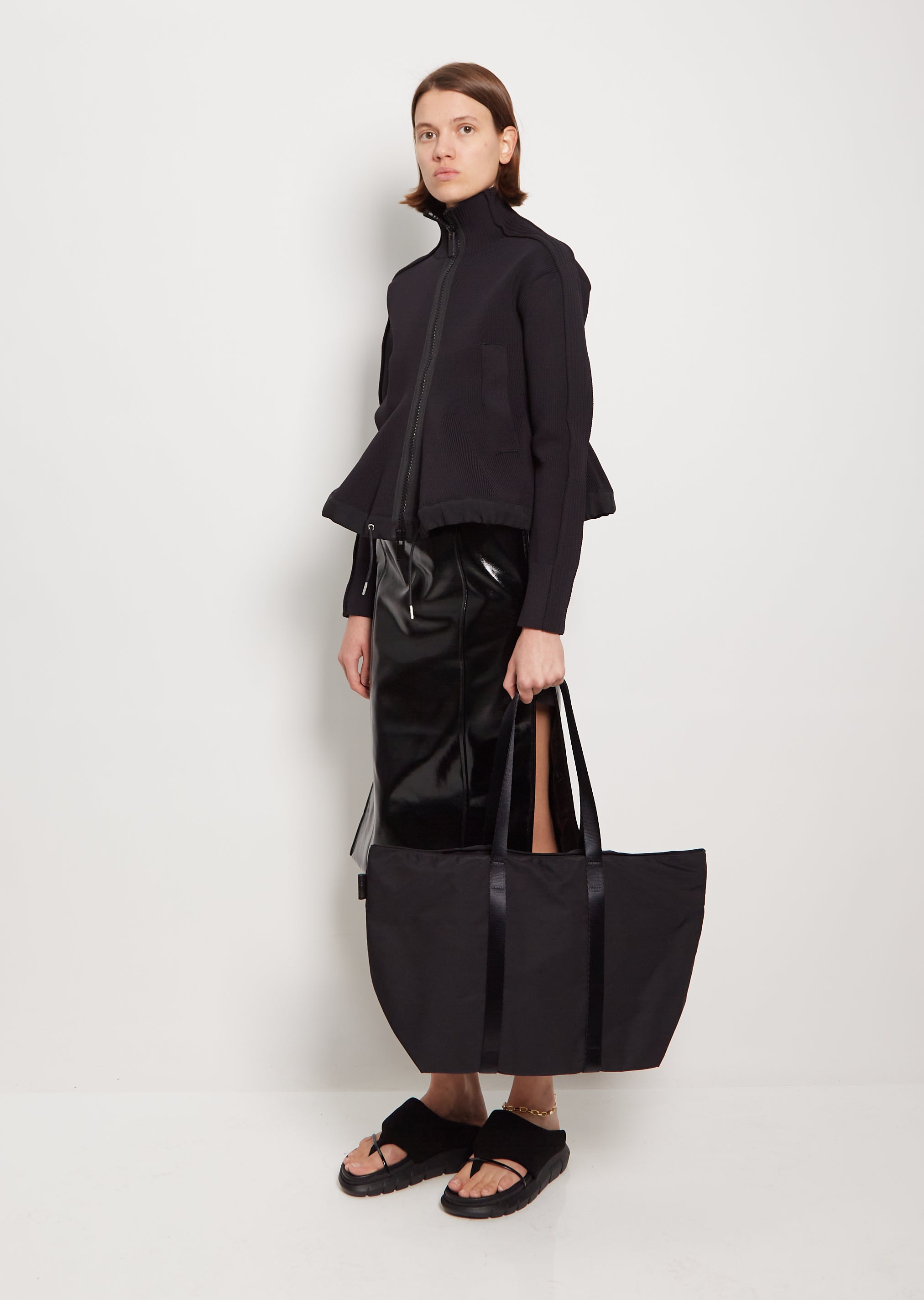 Medium Gabardine Tote – La Garçonne