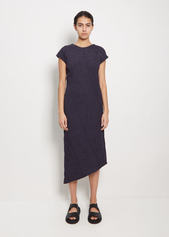 Jacquard Asymmetrical Hem Dress