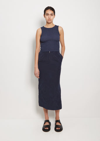 Kagozome Nylon Long Skirt