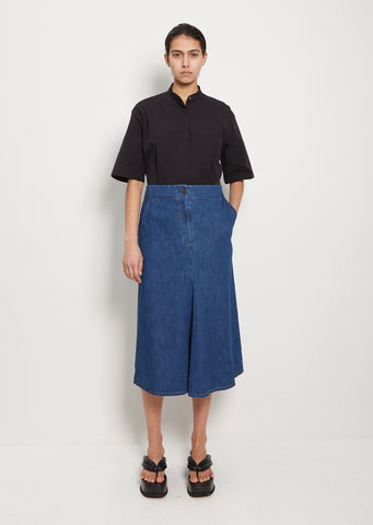 Preto Denim Skirt